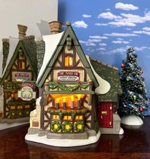 DEPT 56 Dickens THE MERRY FIR ADVENT WREATHS Christmas, Candles, Shop, Store picture