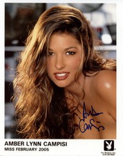 AMBER LYNN CAMPISI SIGNED AUTOGRAPHED 8x10 PHOTO PLAYBOY PROMO PHOTO BECKETT BAS picture