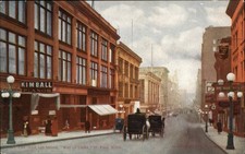 ST PAUL MINNESOTA MN East 6th Street Way of Light STREET SCENE Antique Postcard picture