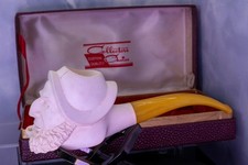UNSMOKED TURKEY CUSTOM Collector's Choice meerschaum pipe- FISHERMAN SEA CAPTAIN picture