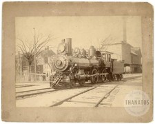 Rare c1890 Photo of FUNERAL TRAIN ~ Massachusetts Railroad Antique Mourning Rare picture
