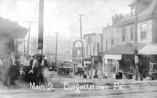 Main Street View Burgettstown Pennsylvania PA - Reprint picture