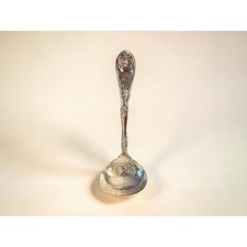 Wm A Rogers Vintage Grapes Silverplate Sugar Shell Spoon Ornate 1904 Pattern A1 picture