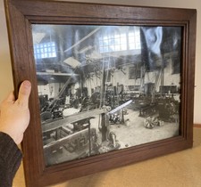 Large Photo Photography Old Factory Manufacture 19th Century picture