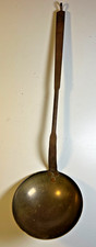 Vitage 1992 WMBG Williamsburg Brass Ladle Spoon Forged Iron Handle 20