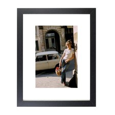 British French Actress Jane Birkin Retro Celebrity Matted & Framed Picture Photo picture