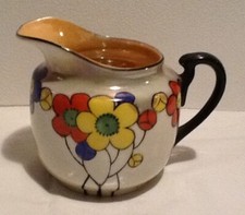 Vintage Peach Lustre Ware White Flower Creamer Made in Japan USED  picture