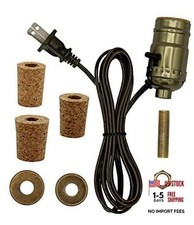Pre-Wired Bottle Lamp Kit, Easily Convert Any Bottle Into A Antique Brass picture