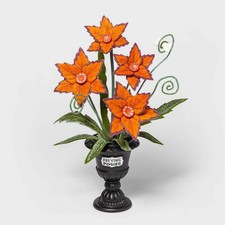Orange Preying Posies Medium Halloween Faux Plant Target Hyde & EEK Boutique picture