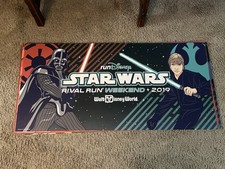 WDW runDisney 2019 Star Wars Rival Run Luke vs Darth Vader Park Sign 47x22⁠ picture