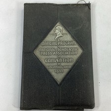 1932 National Scholastic Press Assoc Convention Official Program Ohio Vintage picture