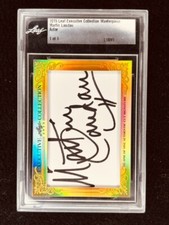 Martin Landau 2015 Leaf Cut Signature 1/1 signed slab JSA Mission Impossible picture