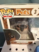 Funko POP Pet Dachshund Black Tan #3 New  picture