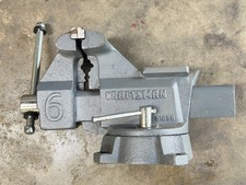 CRAFTSMAN Bench Vise 6” Jaws Swivel Base Model 51856 HEAVY 37-1/2 lb picture