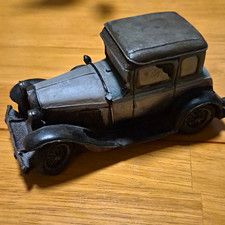 Popular Imports, Inc Vintage Style Model Car Figure Gray/Black (1998) picture