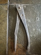 Vintage Unmarked 6 3/8” Specialty Nipping Pliers Metal Hand Tool picture