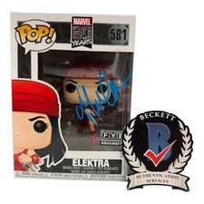 Jennifer Garner Signed Autograph Elektra Funko Pop 581 Beckett BAS Marvel picture