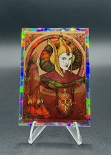 2023 Topps Chrome Star Wars Galaxy Queen Amidala Atomic Refractor /150 #WSW-8 picture
