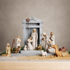 Willow Tree Nativity Set, Sculpted Hand-painted Nativity Figures, Nativity Scene picture