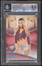 2016 Benchwarmer Eclectic Sara Underwood SU 3 #1/1 Blue  Beckett 8.5 picture