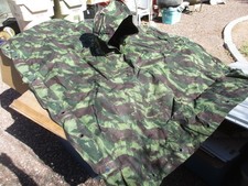 Vtg Portuguese Army, Military 1960s 1970s Lizard Camo Rain Poncho picture