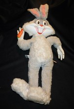 VTG MATTEL 1964 BUG BUNNY RUBBER FACE PULL STRING TALKING~MAKES SOUNDS 23