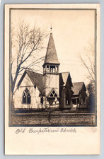 Old Presbyterian Church, Street View, RPPC, Real Photo, Vintage Postcard picture