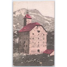 Postcard of Historic Castle with Mountain View c1910 picture