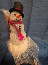 Vintage AVON Chilly Sam Light-Up Snowman - New Open Box, Never Used - Works picture