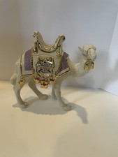 Lenox First Blessing Nativity Camel Purple Gold Porcelain Figurine Mint EUC picture