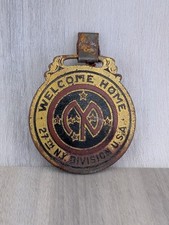 Original Welcome Home 27th NY Infantry Division New York Empire Medal Watch Fob picture
