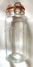 Kilner Square Clip Top Jar Cigar Estate pipe Tobacco Humidor 10”x4”  Mint picture