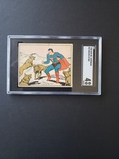 1940 SUPERMAN  GUM INC. Card # 22 Wolves at Bay SGC 4 VG/EX RARE AND NICE picture