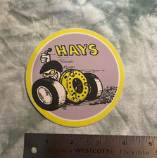 HAYS CLUTCHES OLD STYLE  Repro of Vintage DRAG RACING Sticker Decal picture