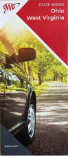 New AAA OHIO - WEST VIRGINIA STATE ROAD MAP Highway Tour OH/WV LATEST 2025 picture