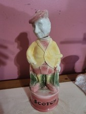 Vintage '70's Scotsman Decanter Ceramic Decor picture