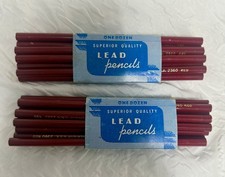 Vintage Magnolia Reliance Pencil Company 2360 Red 11ct Graphing Drawing Office picture
