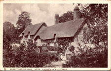 Stratford-On-Avon Anne Hathaway's Cottage England Vintage Postcard picture