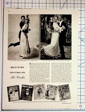 1939 Fred Astaire Ginger Rogers The Castles Movie Magazine Article Photos picture