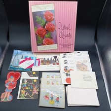 Lot of Vintage 1950s  Bridal Baby Shower Birth Cards Plus Trains Unused     /LH4 picture