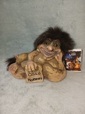 Original Nyform Norway Troll Figurine Laying Down with Oslo Norway Sign  picture