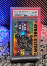 2021 Star Wars Galaxy🔥Prism🔥PSA 10 Enlist Today #52 Vader Propaganda #63/75🔥 picture