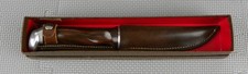 Vintage Cutco 1069 Serrated Blade Hunting Knife w/ Leather Sheath & Box picture