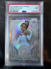 2023 Topps Chrome Disney 100 Princess Tiana Refractor PSA 9 Mint  And The Frog picture