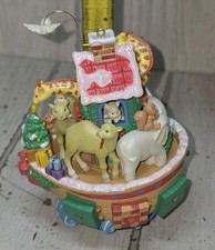 Vtg Carlton Ornament Noah’s Ark Lights Motion Sound 1998 It’s A Small World Xmas picture