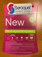 Seroquel New Tablet Size Clipboard Drug Rep Promo 2006 AstraZeneca  picture