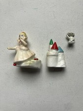 Vintage Miniature 3 Bone China Fairy Tale Cinderella Figurines By Bridge Japan picture