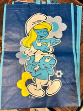 SMURF SMURFS SMURFETTE LARGE REUSABLE BAG ~NEW~ picture