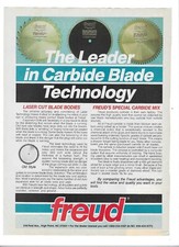 1987 Freud Carbide Blades High Point North Carolina & Vantage Cigarettes Ads picture