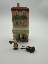 J Carlton Dominique Gault Fleuriste Flower Shop Vendor Cart 3 Pc Miniature picture